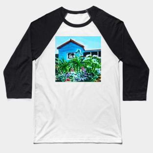 Blue Cottage Baseball T-Shirt